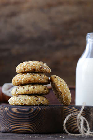 homemade cookies for dessert and treatの写真素材