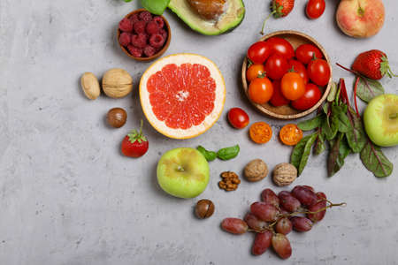 fruits and vegetables for healthy eating and dieting