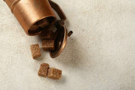 Natural Organic Dark Cane Sugar Refinedの写真素材