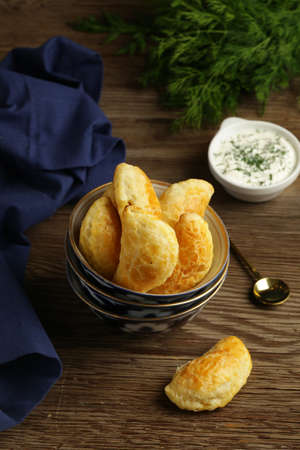 snack samosa fried pies with cheese