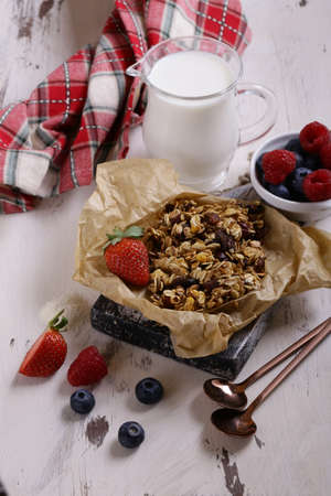 homemade granola for a healthy breakfast