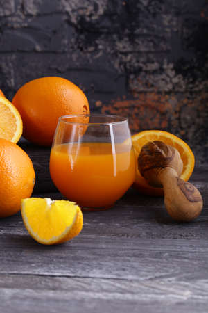 fresh natural organic oranges for juiceの写真素材