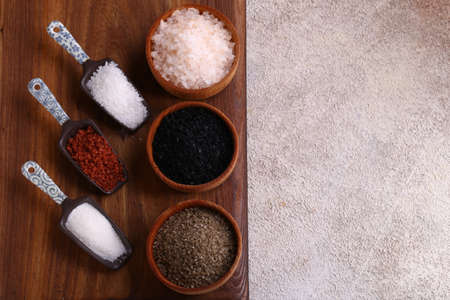 natural organic colored salt for food
