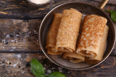 homemade stuffed pancakes for lunch