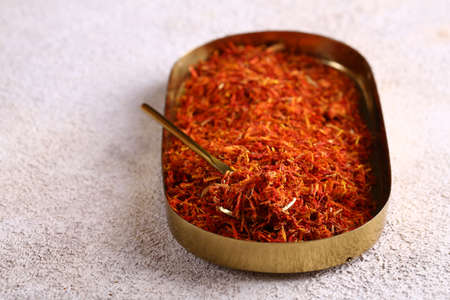 natural organic orange spice saffronの写真素材