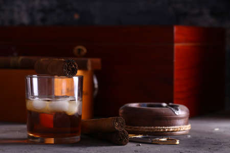 still life with cigars and alcohol men's history