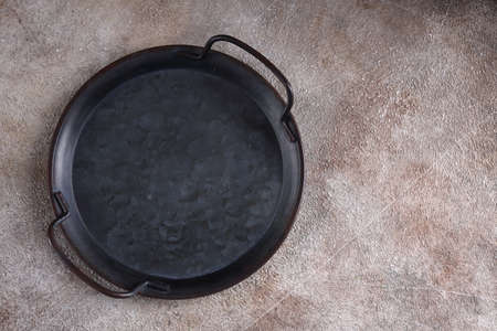 empty clean plate on background with copy spaceの写真素材