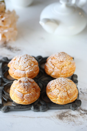 cake eclairs shu for dessert