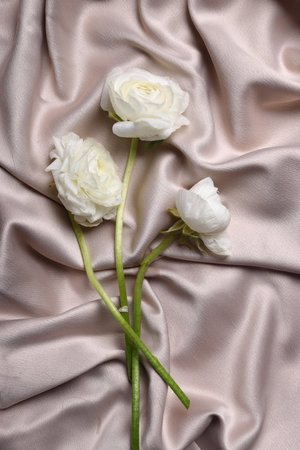 silk background color of gold and champagneの写真素材
