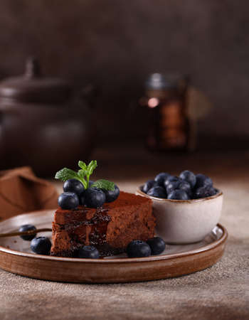 dessert cake sweet pie with berries and butter cream