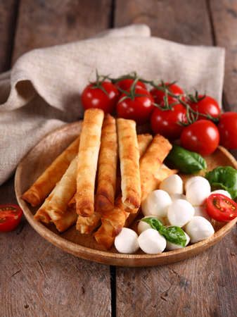 national dish food fried pies cigar borekの写真素材