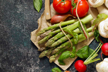 fresh organic vegetables for healthy eatingの写真素材