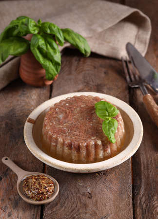 jellied meat appetizer traditional cuisine