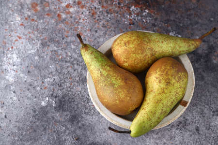 natural organic pear on the table