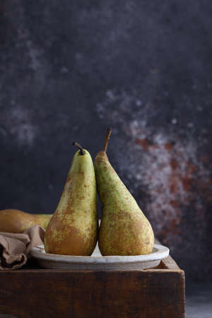 natural organic pear on the table
