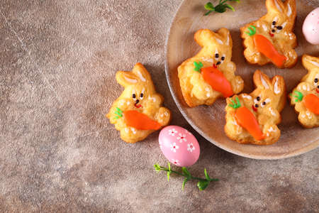 easter gingerbread cookies in the form of rabbits