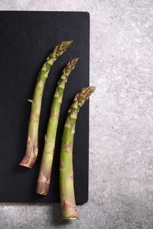 organic rustic vegetables fresh asparagusの写真素材