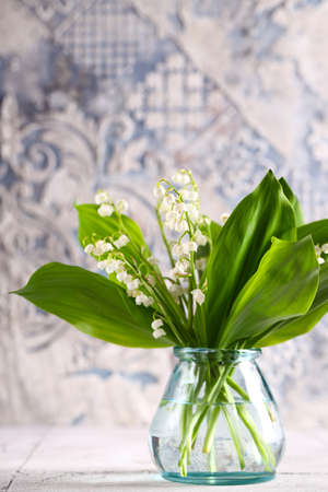 beautiful spring flowers lilies of the valleyの写真素材