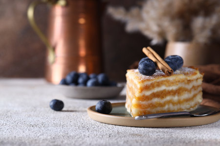 homemade fruit pie with berries and cinnamon