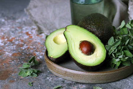 ripe organic avocado healthy food