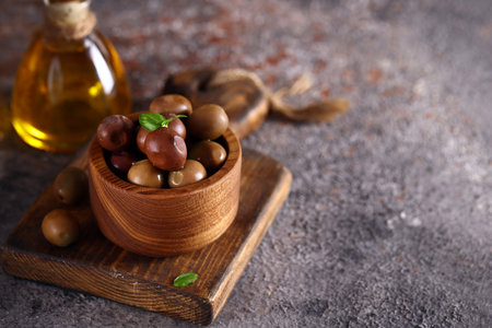 ripe organic green olives, healthy foodの写真素材