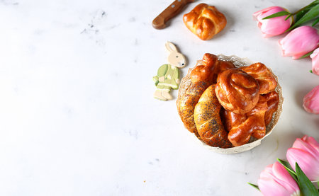 traditional easter treat baking holiday dessertの写真素材