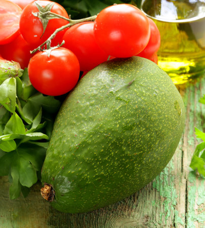 fresh organic avocado for healthy eatingの写真素材