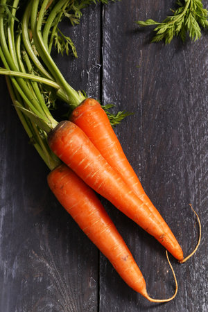 organic fresh carrots for juice and healthy eatingの写真素材
