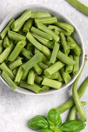 fresh green beans for healthy nutritionの写真素材