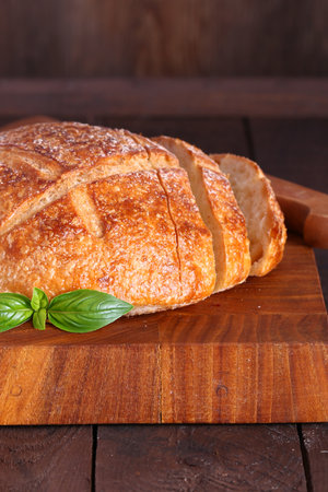 natural homemade bread for a healthy diet