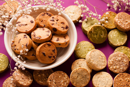 Biscuit for afternoon teaの写真素材