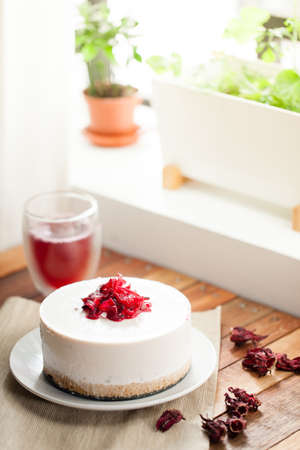 Roselle cake for dessertの写真素材