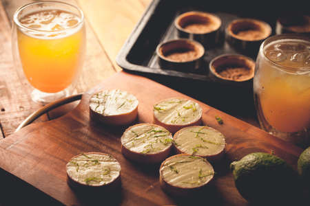 dessert for afternoon teaの写真素材