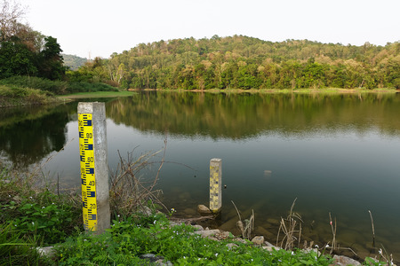 Huai Fang Reservoir.The condition of the Huai Fang reservoir in the summer,which is located in Phayao Province ,Northern Thailand.の写真素材