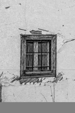 Vintage vindow on old houseの写真素材