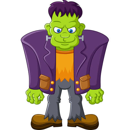Cartoon Frankenstein Characterのイラスト素材