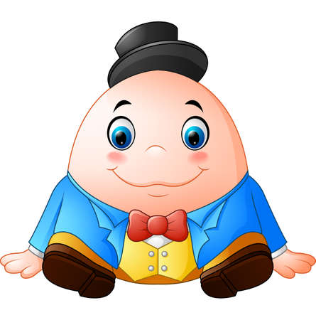 Humpty Dumpty Cartoonのイラスト素材
