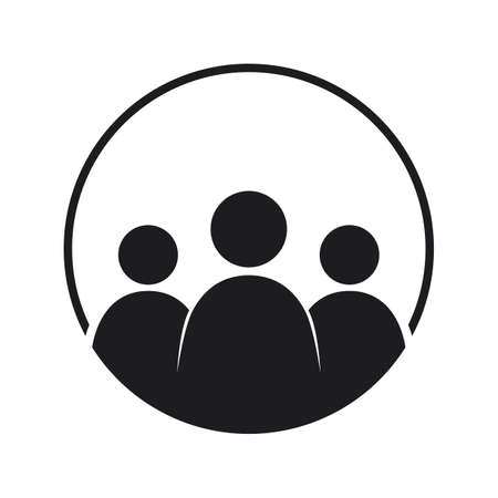 people icon on white backgroundの写真素材