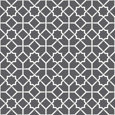 Background with seamless pattern in islamic styleのイラスト素材