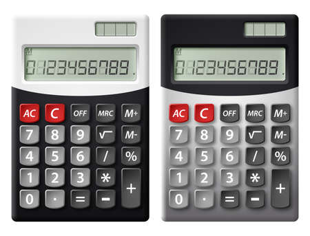 flat icons for calculatorのイラスト素材