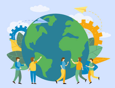 Vector illustration of Business concept backgroundのイラスト素材