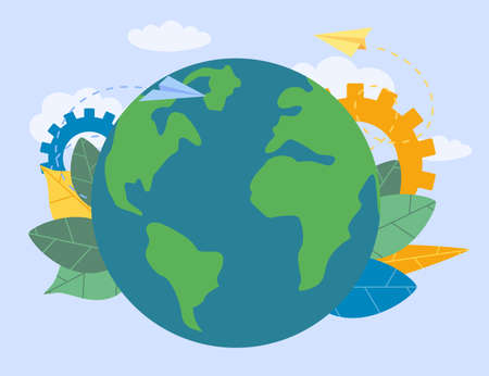 Vector illustration of Business concept backgroundのイラスト素材