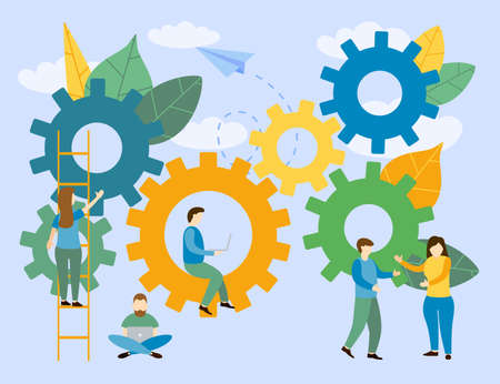 Vector illustration of Business concept background