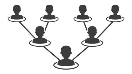 Vector illustration of People network iconのイラスト素材