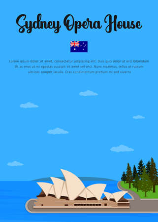 Sydney Opera House in Australiaのイラスト素材