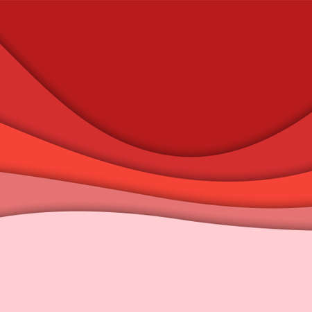 3D abstract background and paper cut shapes, vector illustrationのイラスト素材