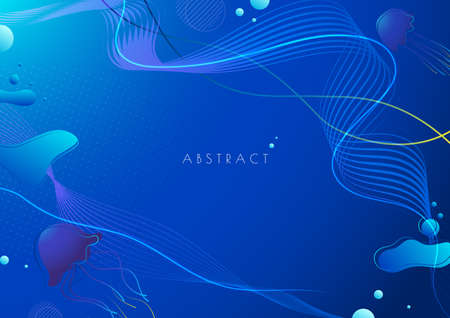Colorful liquid and geometric background with fluid gradient shapes