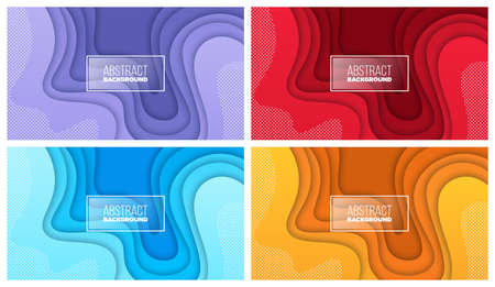 Colorful liquid and geometric background with fluid gradient shapes