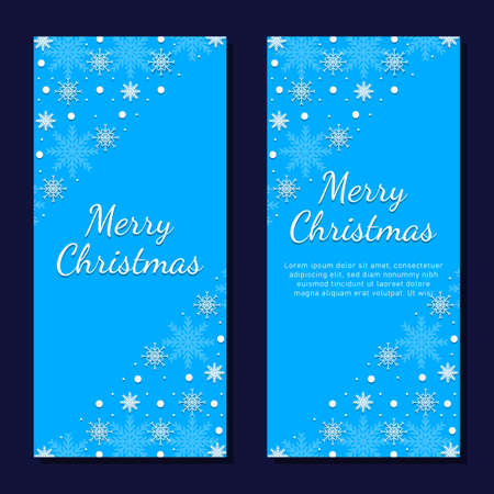 Christmas background card templates. Vector design element. Set of brochure, poster templates. Vector illustrationのイラスト素材