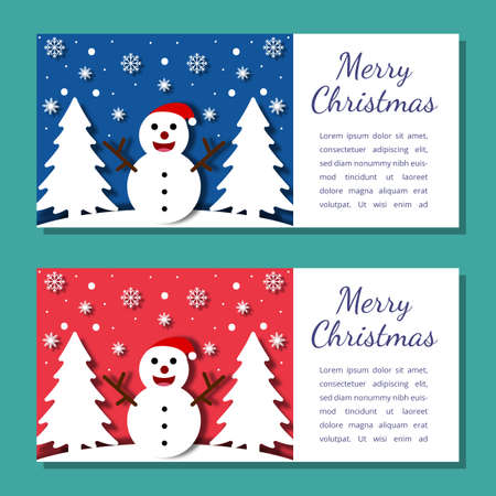 Christmas background card templates. Vector design element. Set of brochure, poster templates. Vector illustrationのイラスト素材